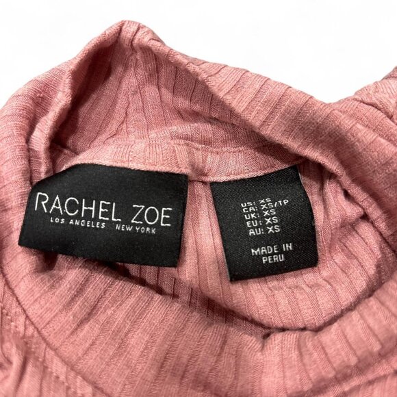 Pink Ribbed Mock Neck Tank - Picture 3 of 3